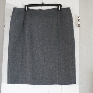 Talbots Grey Wool Skirt Size 16